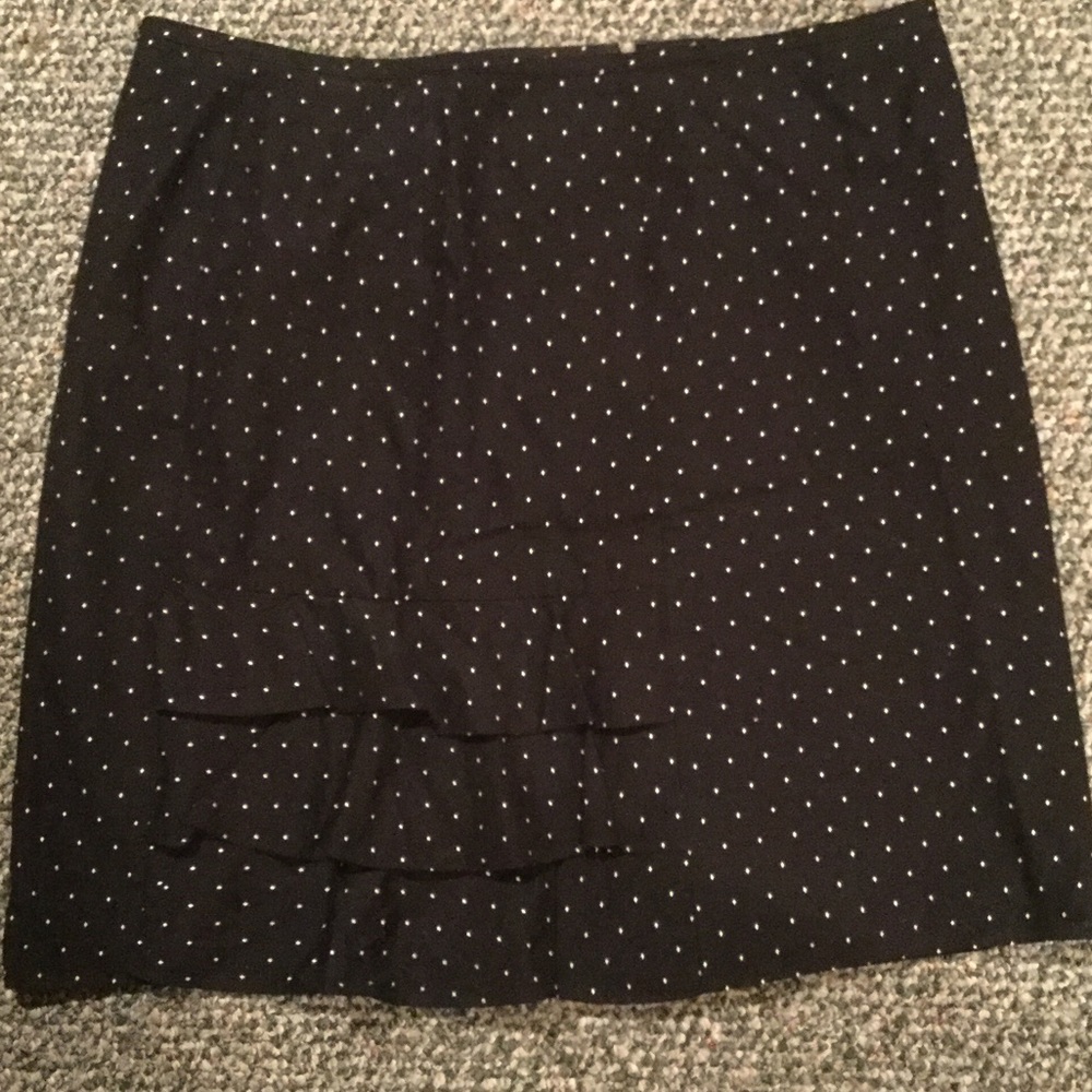 Ann Taylor Black Mini Skirt Size M